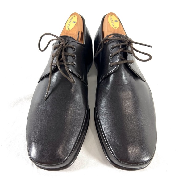 BALLY Brenzo Brown Leather Lace Up Dress Shoes Made in Switzerland Marked as 7US - Picture 4 of 14
